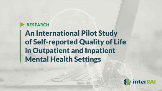 An international pilot study of self-reported quality of life in outpatient and inpatient mental health settings